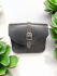 Black Leather Bag with Stirrup leather shoulder strap